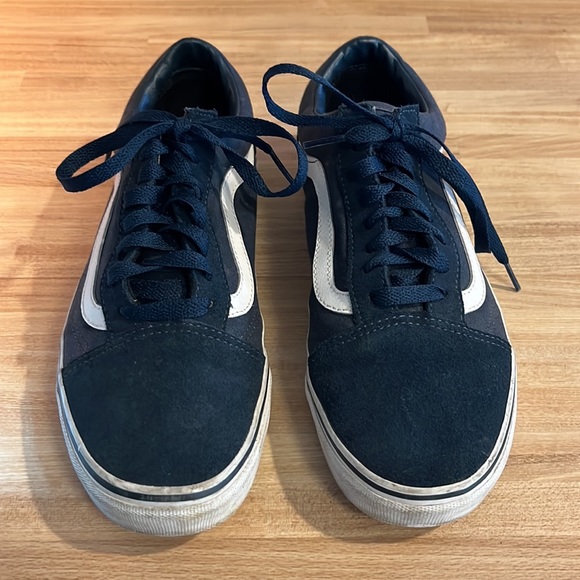 Vans Blue and White Sneakers - Picture 1 of 8